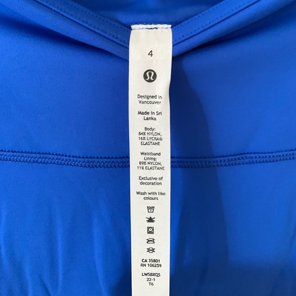 lululemon Fast and Free High-Rise Tight 25" in Blazer Blue Tone Size 4 New NWT - Picture 5 of 17